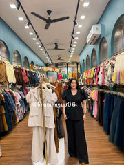 PREMIUM ROSE SLEEVES CORD WITH BELT (PRM-871)