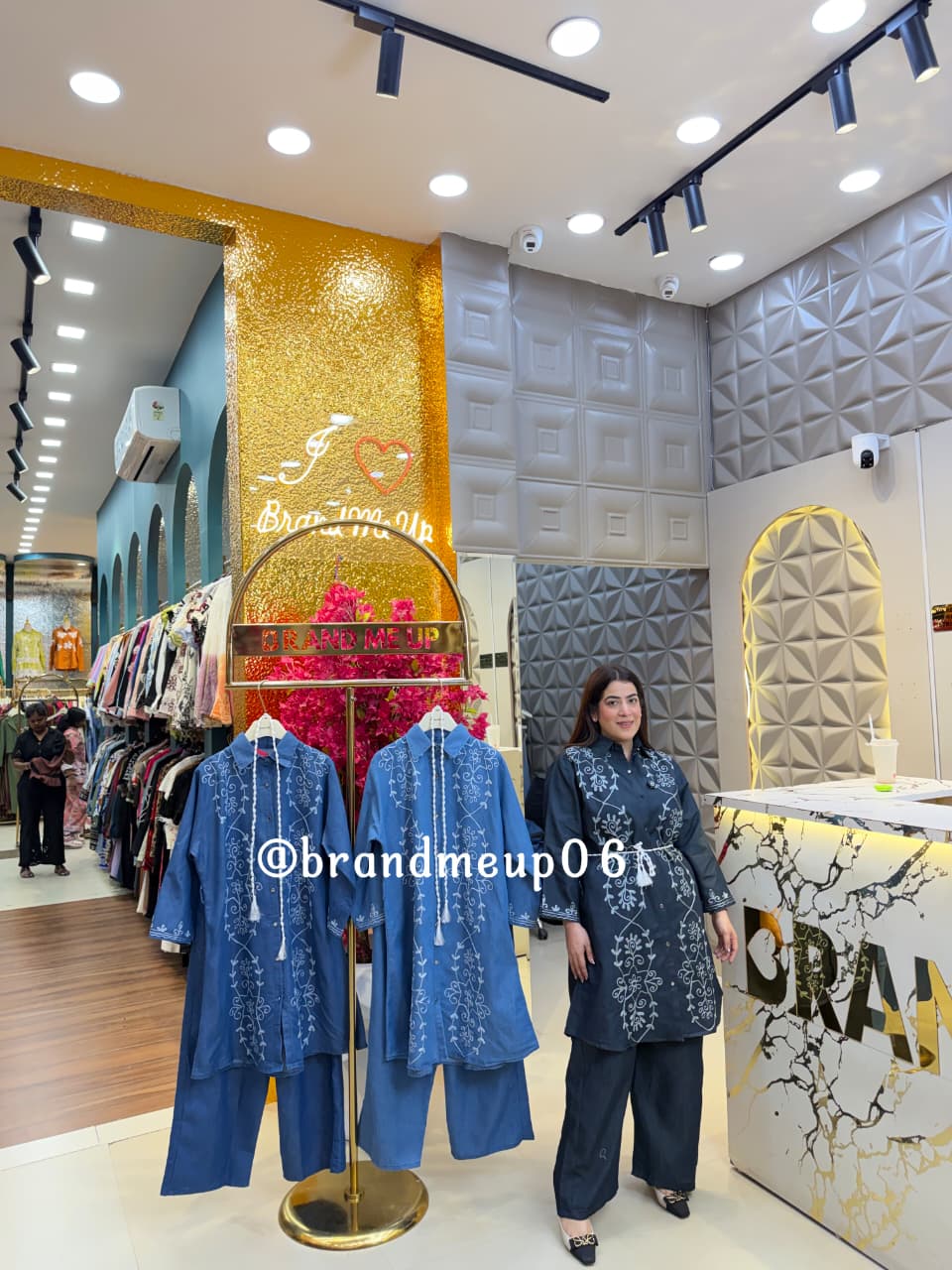 'DREAM' 2PCS DENIM EMBROIDERY CORD (PRM-877)