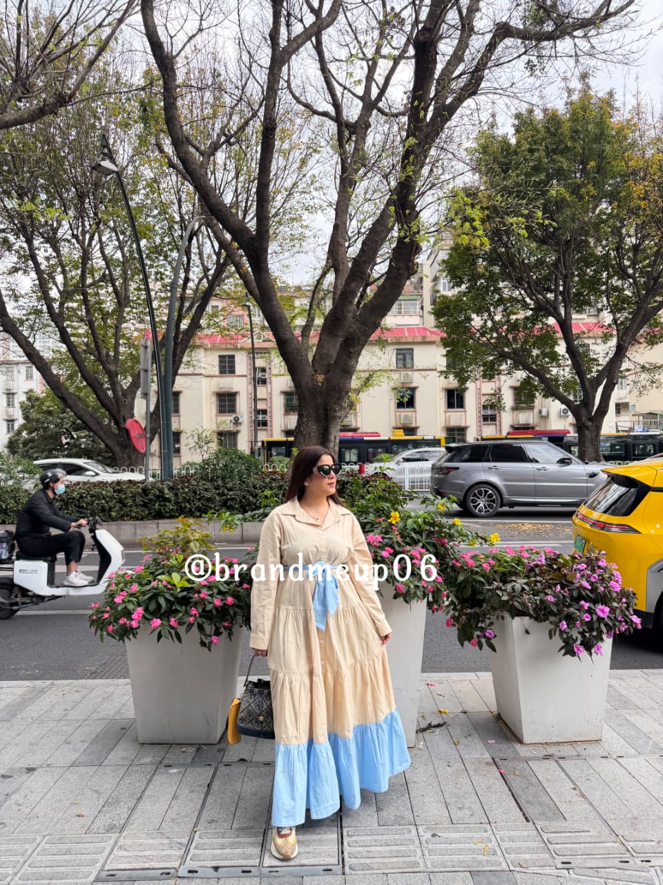 'SLAY' COTTON DRESS WITH BELT (PRM-879)