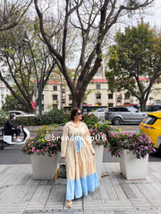 'SLAY' COTTON DRESS WITH BELT (PRM-879)