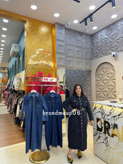 DENIM DRESS WITH BELT (PRM-887)