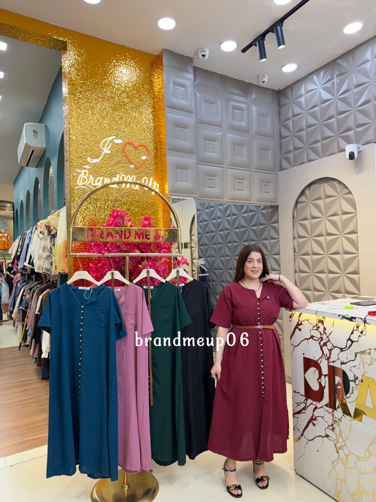 PLAIN FULL BUTTON DRESS (DRESS-353)