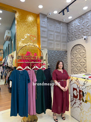 PLAIN FULL BUTTON DRESS (DRESS-353)