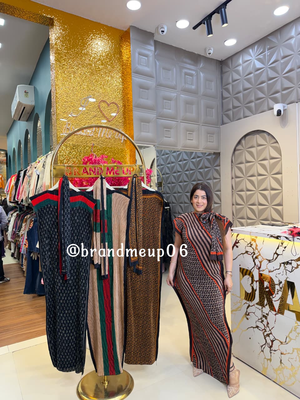 ‘EDGY’ MAGIC DRESS WITH SCARF (CODE 5782) (PRM-935)