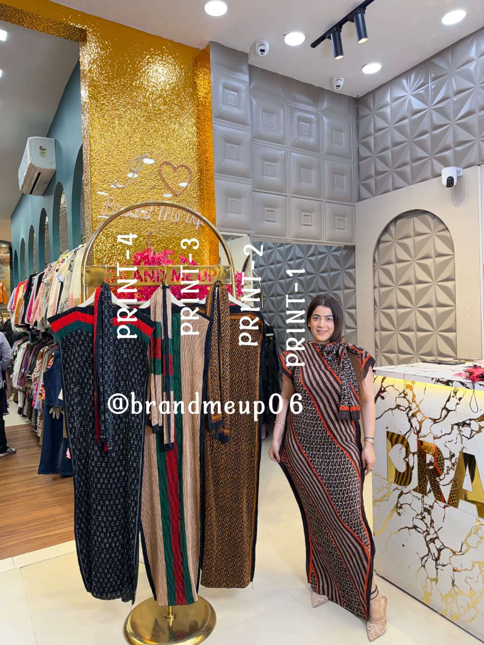 ‘EDGY’ MAGIC DRESS WITH SCARF (CODE 5782) (PRM-935)