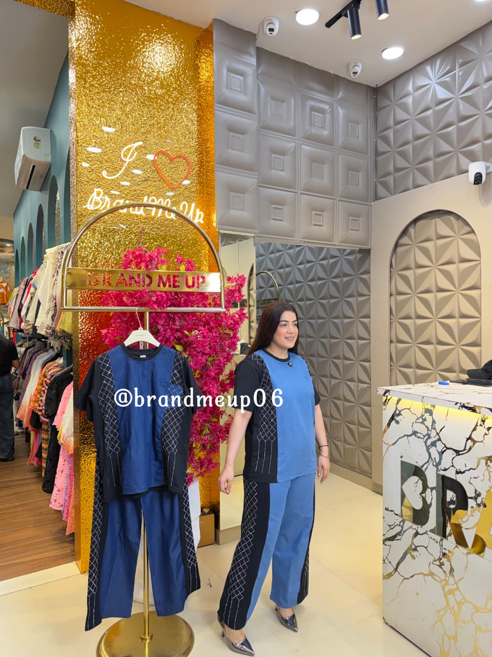 ‘TWINKLE’ 2PCS DENIM CORD SET (PRM-965)