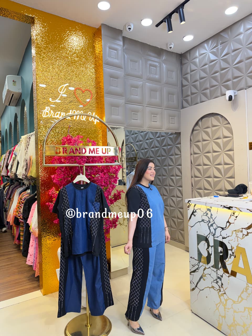 ‘TWINKLE’ 2PCS DENIM CORD SET (PRM-965)