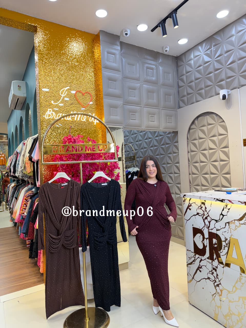 'ELARA' RHINESTONE PARTYWEAR DRESS (CODE-039003) (PRM-971)