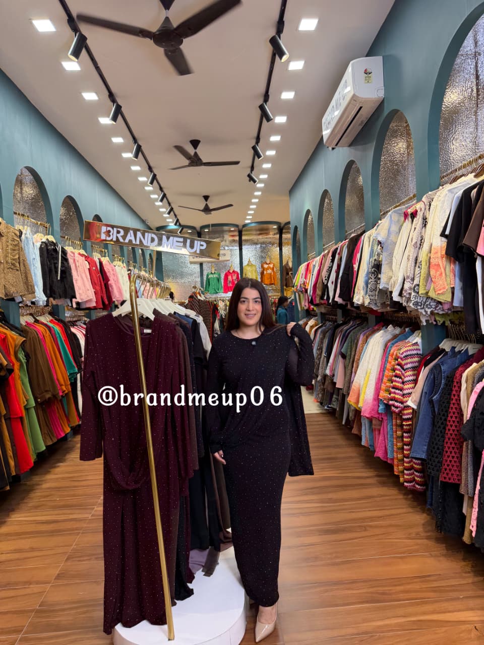 'LUNELLE' RHINESTONE PARTYWEAR DRESS (CODE-039002) (PRM-972)