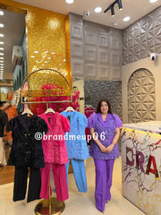 ‘SWIRLY’ 2PCS CORD WOTH ROSE SLEEVES (CODE-4850) (PRM-991)