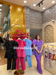 ‘SWIRLY’ 2PCS CORD WOTH ROSE SLEEVES (CODE-4850) (PRM-991)