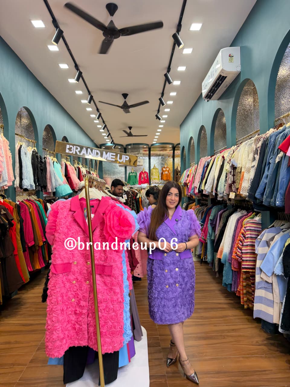 ‘CUPCAKE’ PREMIUM DRESS WITH ROSE SLEEVES (CODE-113) (PRM-990)