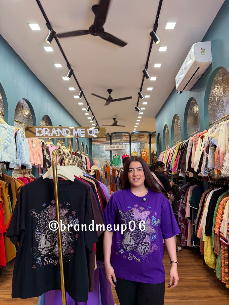 ‘STAY’ RHINESTONE T-SHIRT (TEE-205)