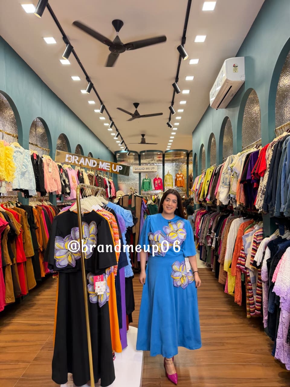 ‘DIMPLE’ 2PCS SKIRT SET  (CODE- 66188) (PRM-1000)