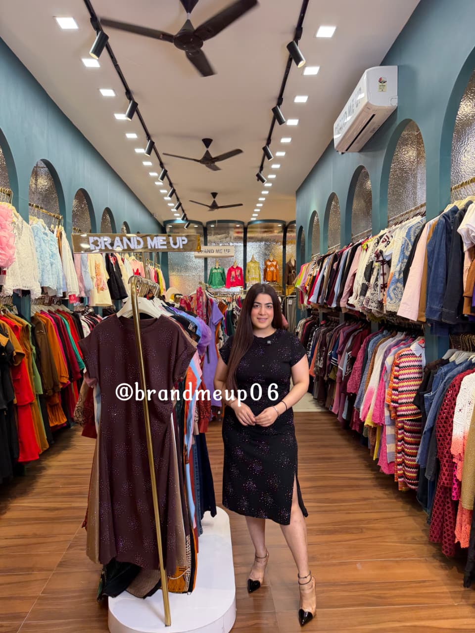 ‘SPARKLE’ IMPORTED STRETCHABLE DRESS (CODE-882) (PRM-1018)