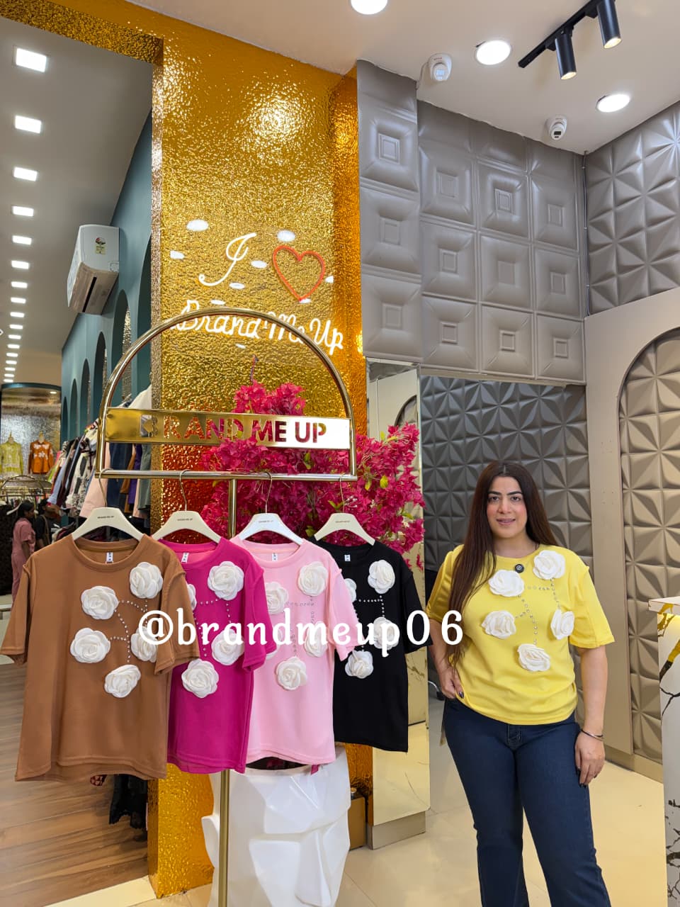 3D WHITE ROSE T-SHIRT (code-118) (TEE-206)