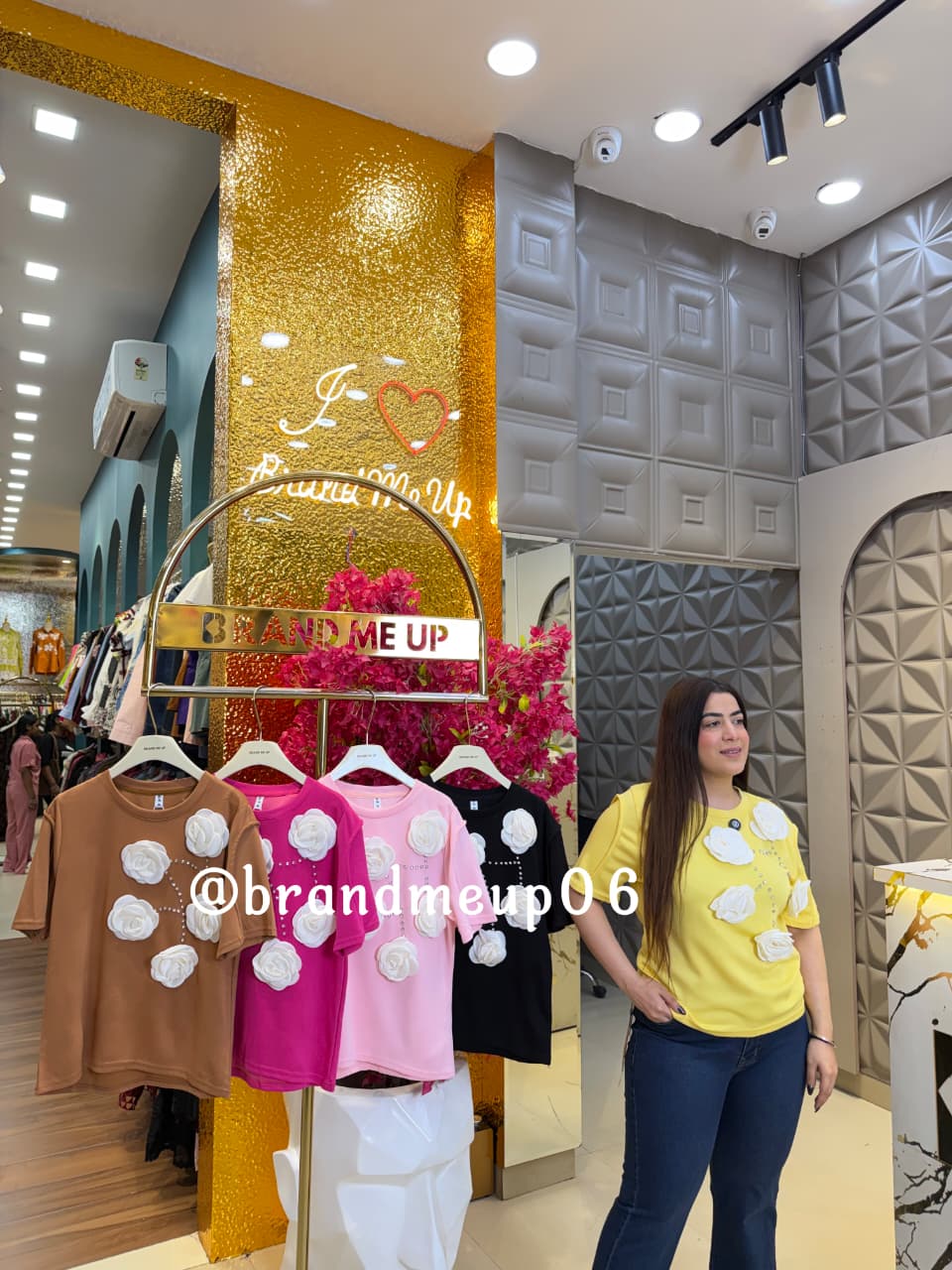 3D WHITE ROSE T-SHIRT (code-118) (TEE-206)