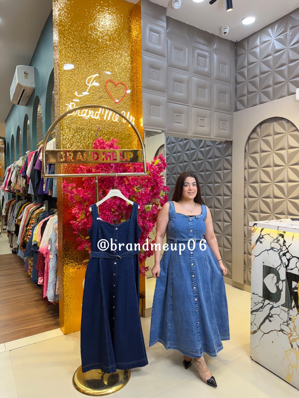 ‘PETALYN’ DENIM DRESS (SKU-08)