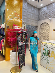 ‘CLASSY’ MAGIC FABRIC DRESS WITH SCARF (SKU-11)