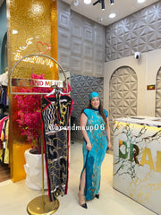 ‘CLASSY’ MAGIC FABRIC DRESS WITH SCARF (SKU-11)