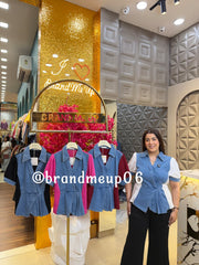 PEPLUM DENIM TOP (SKU-35) (CODE-99118)