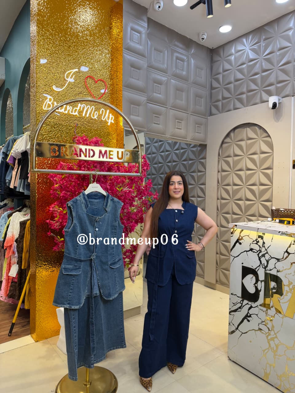 ‘GLOWLINE’ 2PCS DENIM CORD SET (SKU-51) (CODE-2511)
