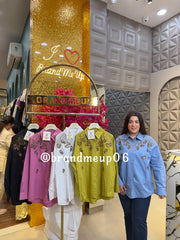 ‘BUTTERFLY’ COTTON SEQUENCE SHIRT (CODE-8167) (SKU-64)