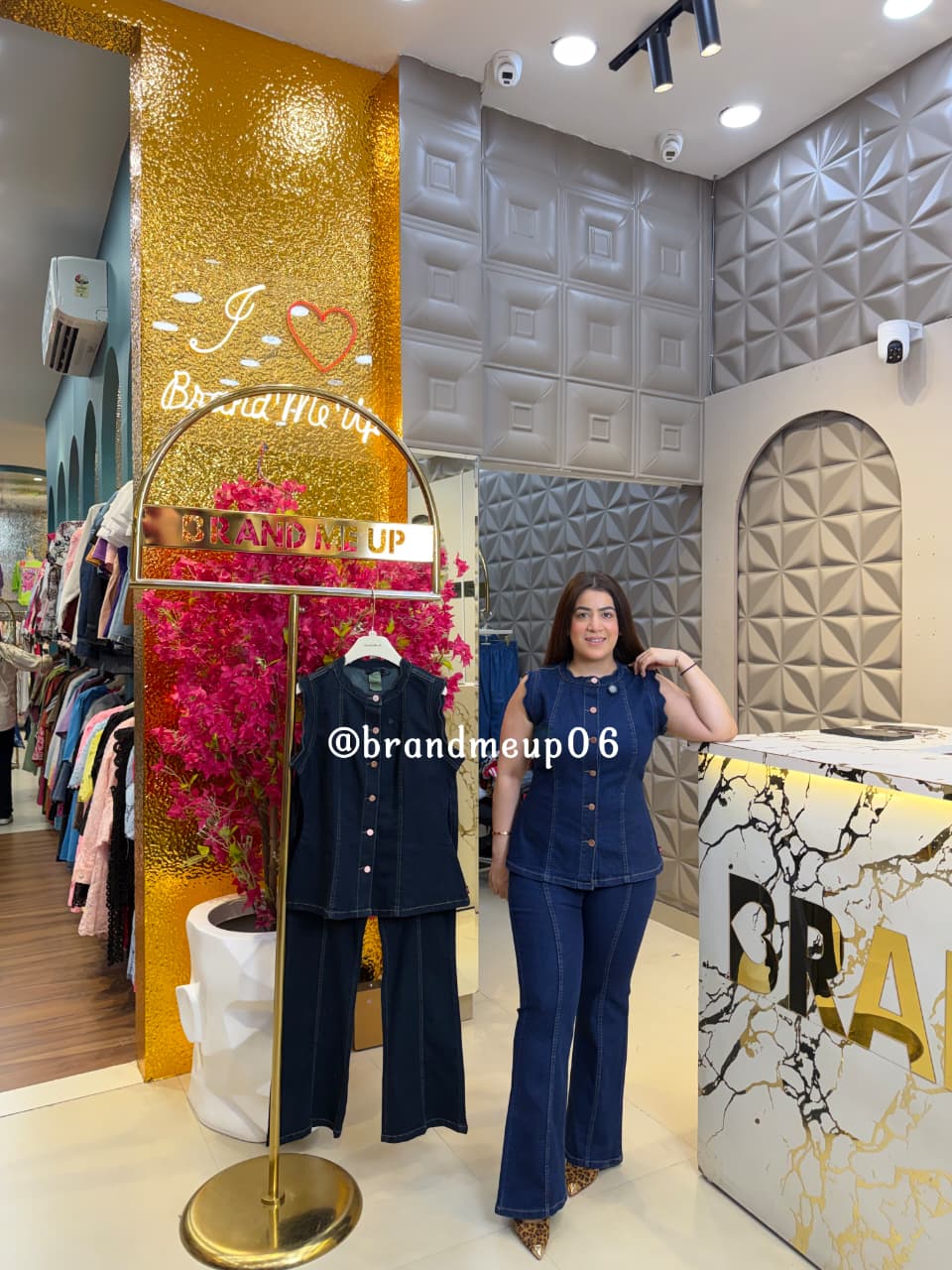 ‘MOCHA’ 2PCS DENIM CORD (SKU-75) (CODE-2712)
