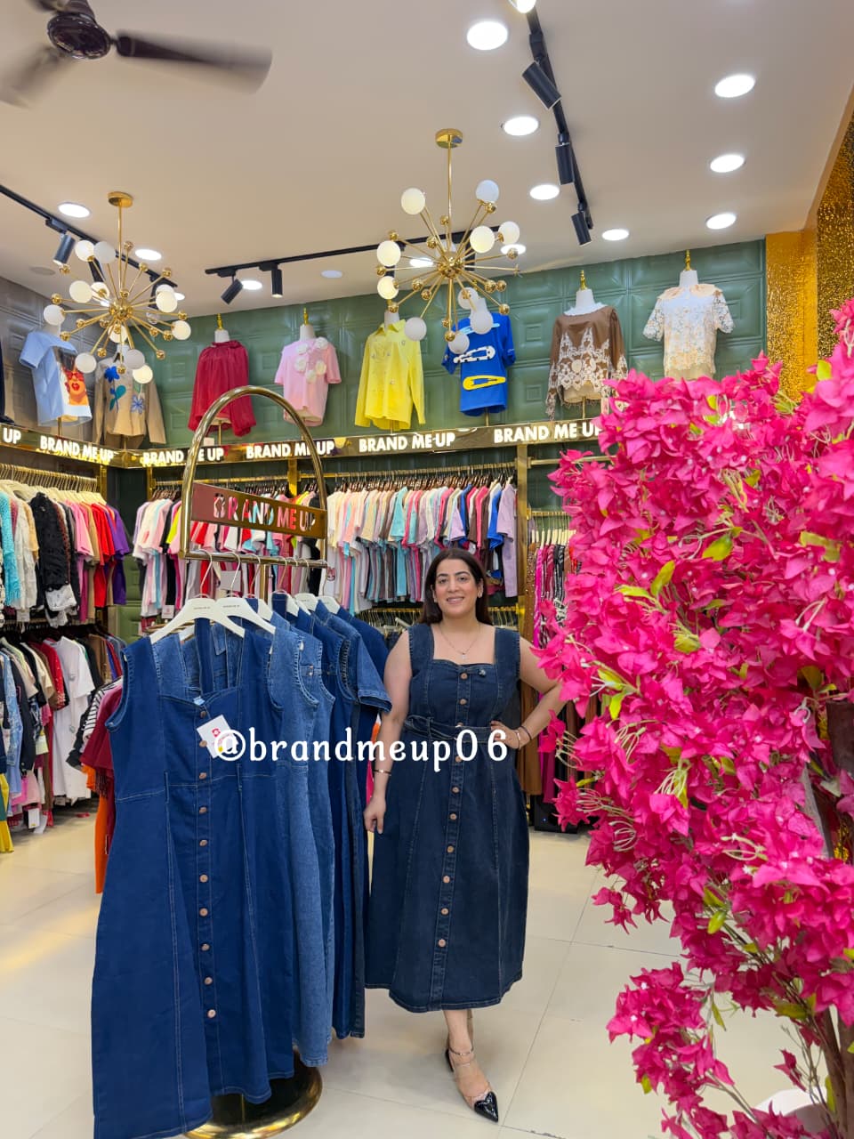 ‘COCOA EDIT’ DENIM DRESS WITH BELT (SKU-89)