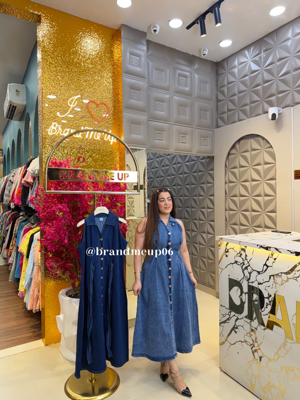 ‘GOLDIE’ DENIM DRESS (SKU-102)
