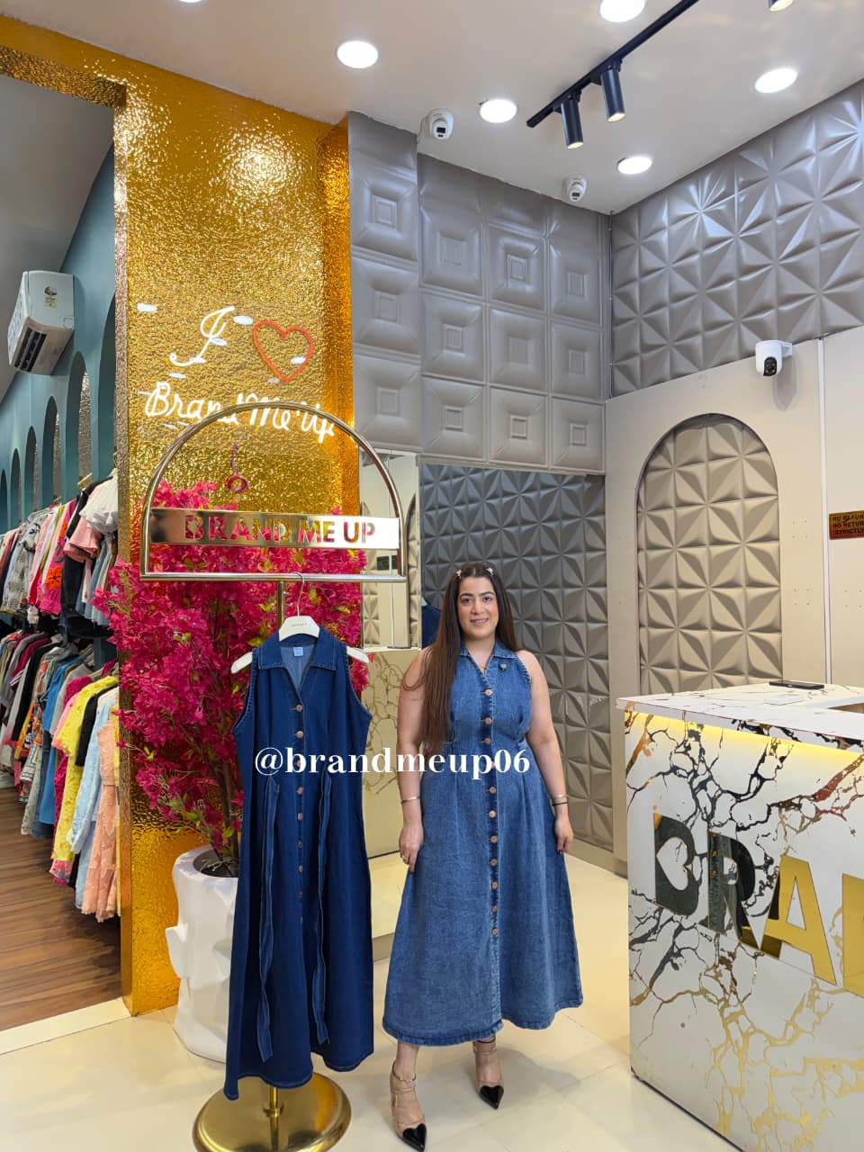 ‘GOLDIE’ DENIM DRESS (SKU-102)