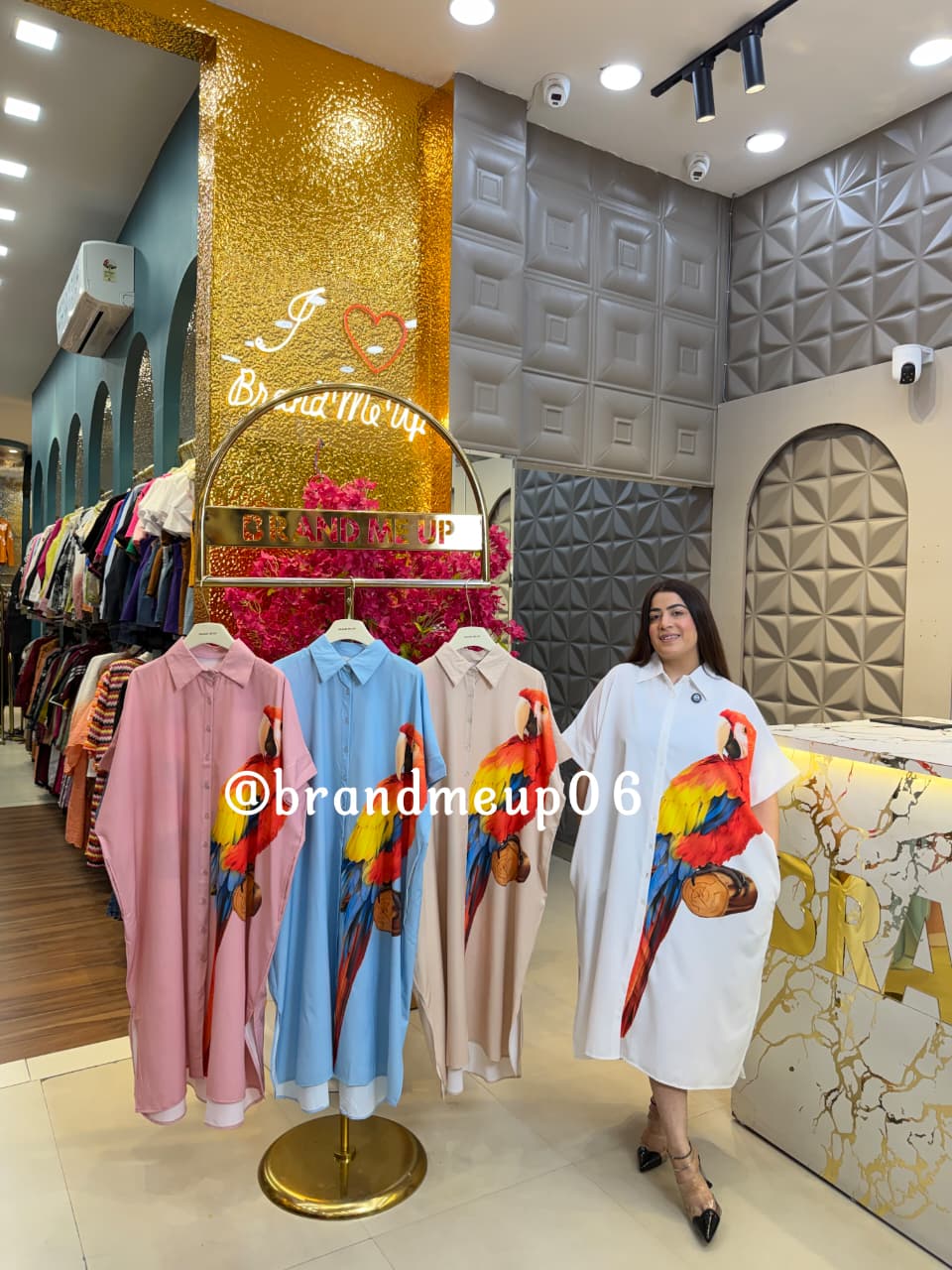 PARROT LONG DRESS (DRESS-355)