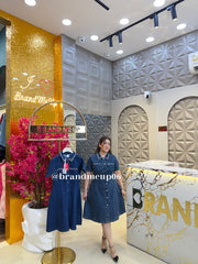 ‘ARYA’ PREMIUM DENIM RHINESTONE DRESS (SKU-177)