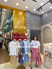 ‘RIOT ’3PCS SKIRT SET WITH BAG (SKU-) (CODE-8933)