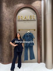 ‘PEP’ 2PCS DENIM CORD (SKU-262) (CODE-2753)