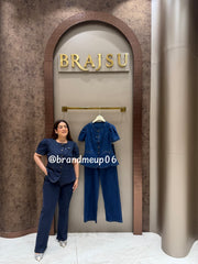 ‘TREND’ 2PCS DENIM CORD (SKU-269) (CODE-2742)