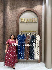 ‘POLI’ POLKA DRESS WITH BELT (SKU-278)
