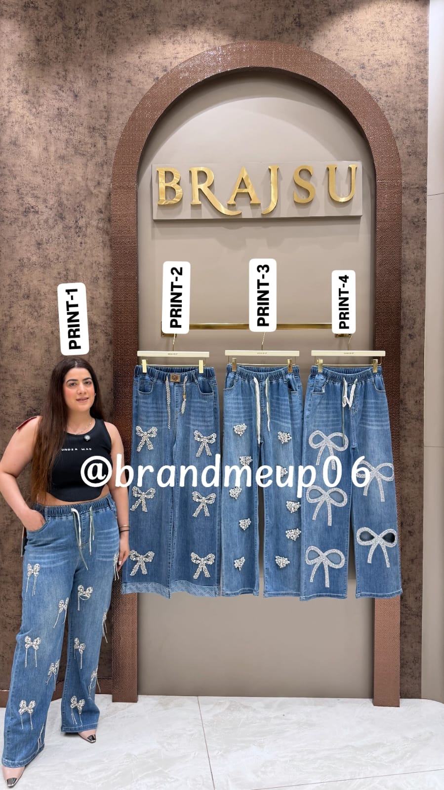 RHINESTONE DENIM PANT (SKU-281)