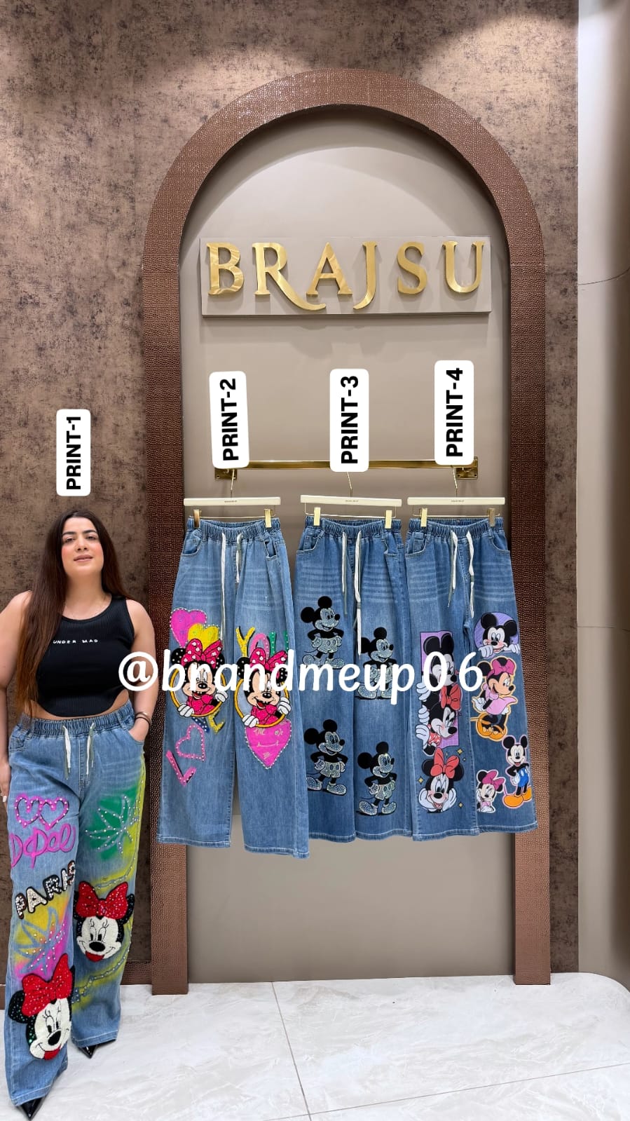 RHINESTONE DENIM PANT (SKU-282)