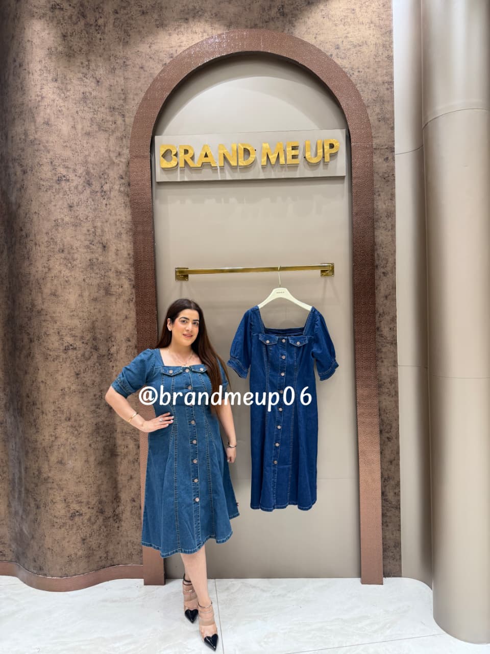 ‘CURVE’ DENIM DRESS (SKU-332)