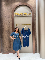‘CURVE’ DENIM DRESS (SKU-332)