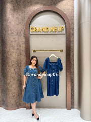 ‘CURVE’ DENIM DRESS (SKU-332)
