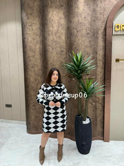 Woolen Dress With Bow (IMP-209)