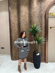 WOOLEN DRESS WITH BUTTON (IMP-644)