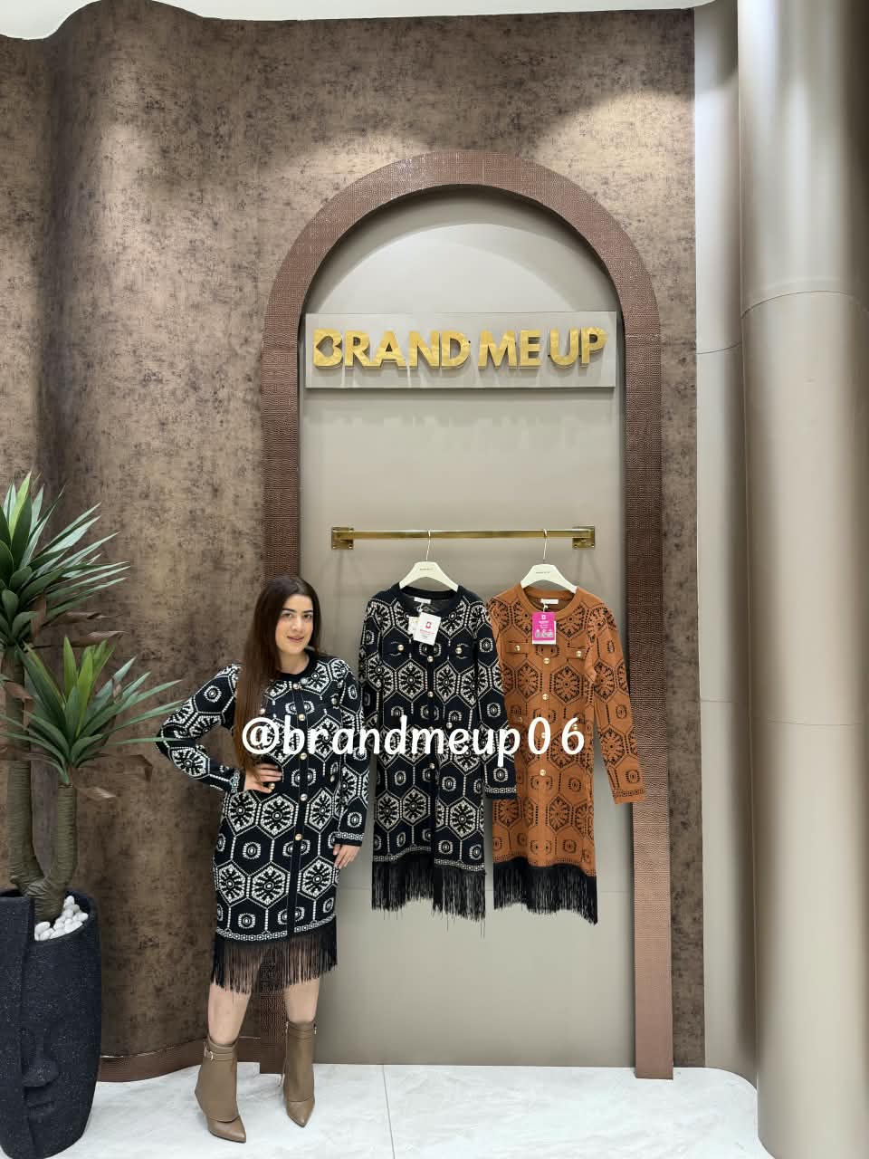 WOOLEN FRINGE DRESS (IMP-583)