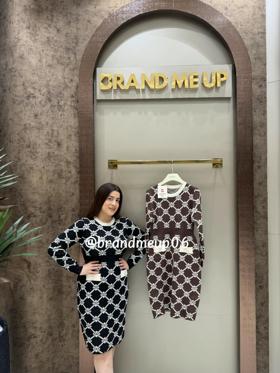 PRINTED WOOLEN DRESS (IMP-638)