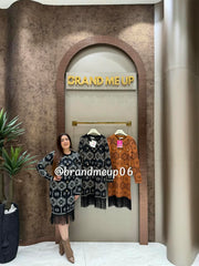 WOOLEN FRINGE DRESS (IMP-583)