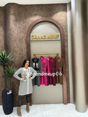 CUTE BOW KNIT DRESS (IMP-642)