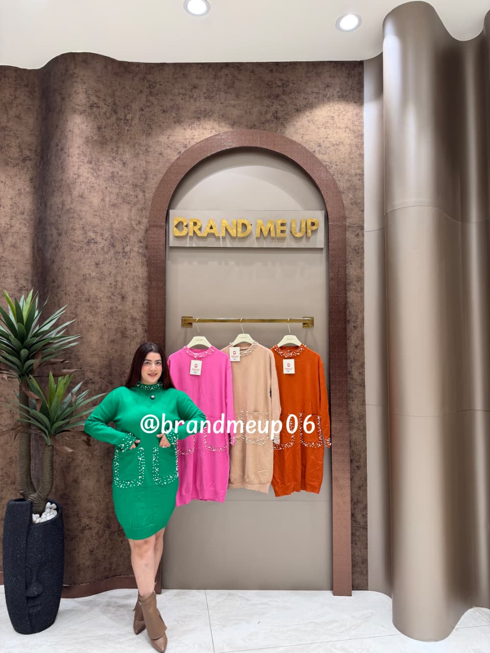 Woolen Pearl Dress (IMP-229)