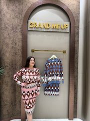 WOOLEN PRINTED SKIRT SET (IMP-681) DIAMOND